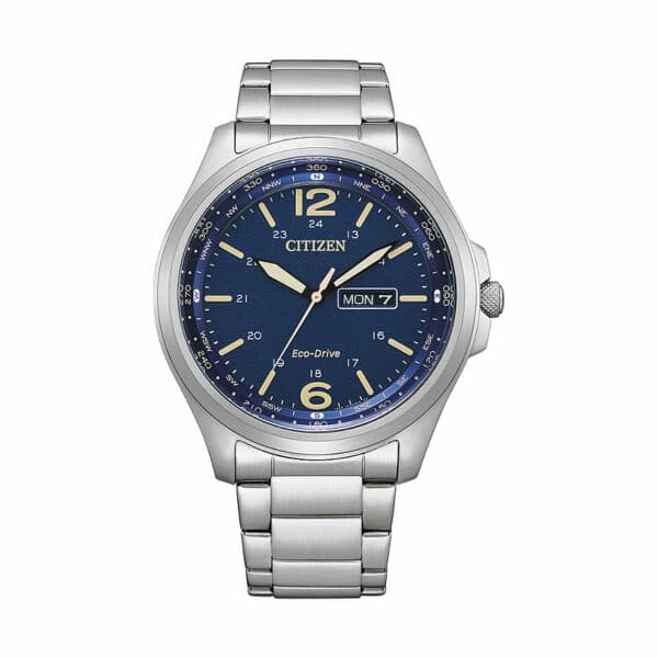 Citizen Herrenuhr Fielder Day and Date AW0110-82LE Edelstahl